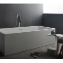 Ideavit Solidvitas fritstående badekar 200 x 100 cm Solid surface - Mat hvid