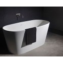 Ideavit Solidsurf fritstående badekar 170 x 88 cm Solid surface - Mat hvid