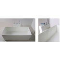 Ideavit Solidprime fritstående badekar 170 x 85 cm Solid surface - Mat hvid