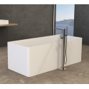 Ideavit Solidprime fritstående badekar 170 x 85 cm Solid surface - Mat hvid