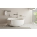 Ideavit Solidseal fritstående badekar 163 x 85 cm Solid surface - Mat hvid