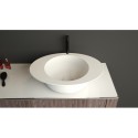 Ideavit Solidcap 2.0 bordmonteret håndvask 60 x 45 cm Solid surface - Mat hvid