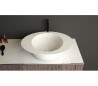 Ideavit Solidcap 3.0 bordmonteret håndvask 60 x 45,2 cm Solid surface - Mat hvid