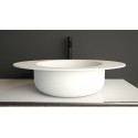 Ideavit Solidcap 2.0 bordmonteret håndvask 60 x 45 cm Solid surface - Mat hvid