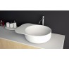 Ideavit Solidcap 6.0 bordmonteret håndvask 50 x 38 cm Solid surface - Mat hvid