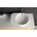 Ideavit Solidcap 3.0 bordmonteret håndvask 60 x 45,2 cm Solid surface - Mat hvid