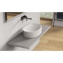 Ideavit Solidcliff-40 bordmonteret håndvask 40 x 35 cm Solid surface - Mat hvid