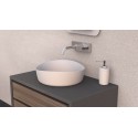 Ideavit Solidharmony bordmonteret håndvask 60 x 44 cm Solid surface - Mat hvid