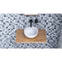 Ideavit Solidego bordmonteret håndvask Ø40 cm Solid surface - Mat hvid