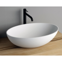 Ideavit Solidthin bordmonteret håndvask Ø39 cm Solid surface - Mat hvid