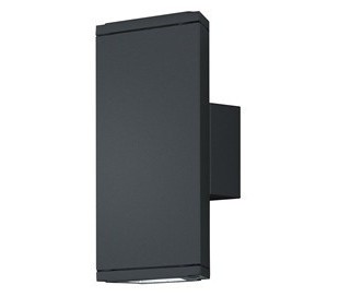 Væglampe 2 x 3W LED - Sort