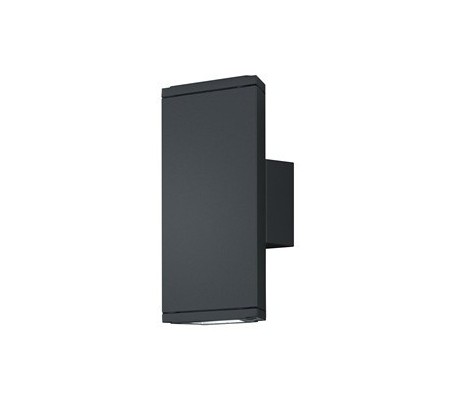 Væglampe 2 x 3W LED - Sort