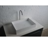 Ideavit Solidjoy bordmonteret håndvask 50 x 35 cm Solid surface - Mat hvid