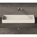 Ideavit Solidjoy bordmonteret håndvask 75 x 37,5 cm Solid surface - Mat hvid