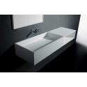 Ideavit Solidcube vægmonteret håndvask 50 x 30 cm Solid surface - Mat hvid
