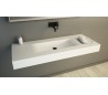 Ideavit Solidvolo vægmonteret håndvask 120 x 48 cm Solid surface - Mat hvid