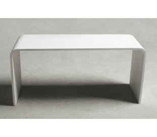 Ideavit Solidtondo bænk 40 x 30 cm Solid surface - Mat hvid