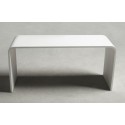 Ideavit Solidtondo bænk 40 x 30 cm Solid surface - Mat hvid