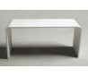 Ideavit Solidtondo bænk 90 x 30 cm Solid surface - Mat hvid