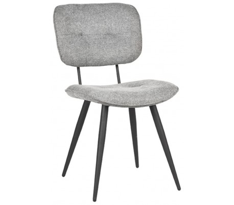 Spisebordsstol i polyester og metal H87 cm - Antracit