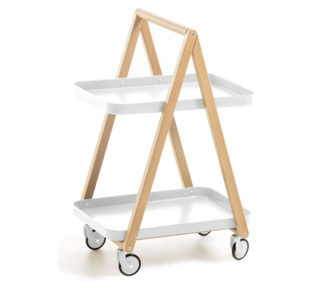 Irune sofabord i teaktræ H48 x Ø50 cm - Natur