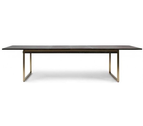 Sofaborde i egetræ og stål B45/150 cm - Rustfri stål/Sort