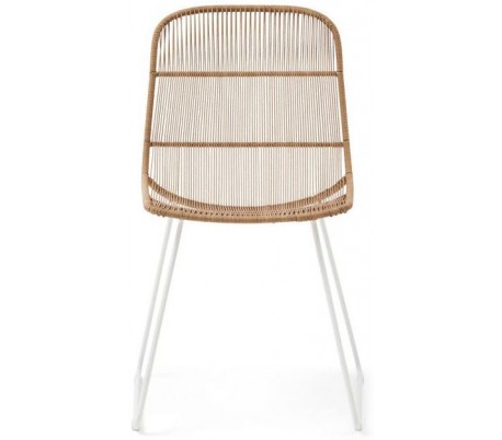 Hartford havestol i reb og aluminium H86 cm - Sort