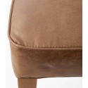 Spisebordsstol i pellini læder og træ H96 cm - Brun/Camel