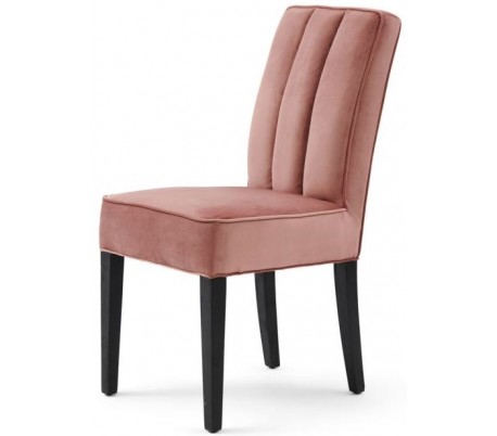 Spisebordsstol i pellini læder og træ H95 cm - Sort/Camel