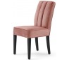 Spisebordsstol i velour og træ H95 cm - Sort/Rosa