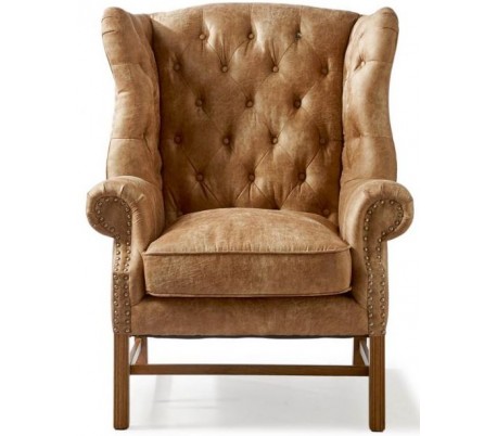 Franklin Lænestol i pellini læder H113 cm - Brun/Espresso