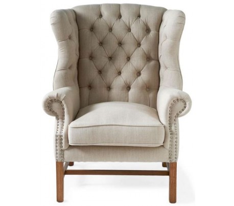 Franklin Lænestol i pellini læder H113 cm - Brun/Camel