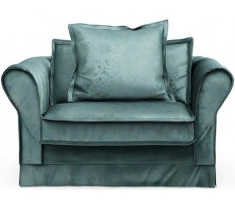 Carlton Lænestol i velour B120 cm - Grå