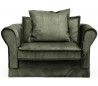 Carlton Lænestol i velour B120 cm - Efeu