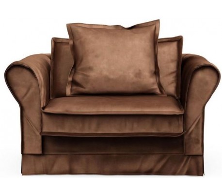 Carlton Lænestol i velour B120 cm - Efeu