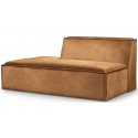 The Jagger venstrevendt daybed i velour 200 x 100 cm - Bordeaux