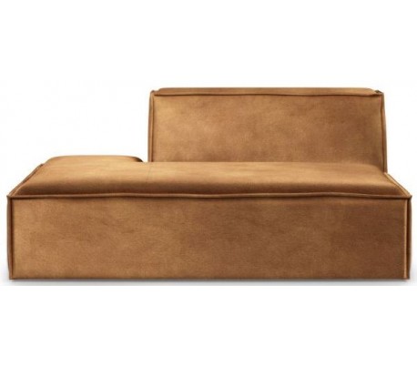 The Jagger venstrevendt daybed i velour 200 x 100 cm - Bordeaux