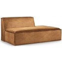 The Jagger venstrevendt daybed i velour 175 x 105 cm - Cognac