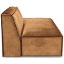 The Jagger venstrevendt daybed i velour 175 x 105 cm - Cognac