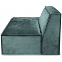 The Jagger venstrevendt daybed i velour 175 x 105 cm - Petrolium