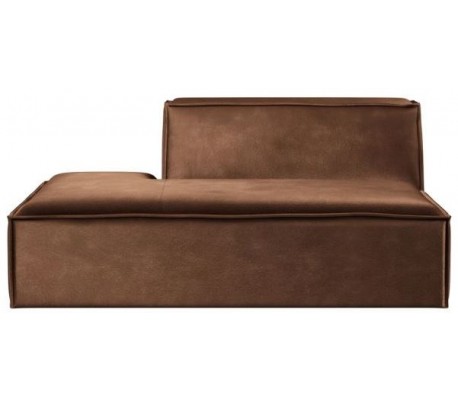 The Jagger venstrevendt daybed i velour 175 x 105 cm - Mineral blå