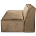 The Jagger venstrevendt daybed i velour 175 x 105 cm - Chokolade