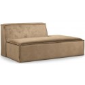 The Jagger venstrevendt daybed i velour 175 x 105 cm - Gylden beige