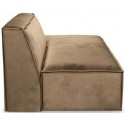 The Jagger venstrevendt daybed i velour 175 x 105 cm - Gylden beige
