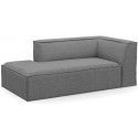 The Jagger højrevendt daybed i vasket bomuld 200 x 100 cm - Grå