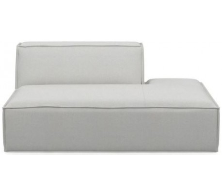 The Jagger venstrevendt daybed i vasket bomuld 175 x 105 cm - Askegrå