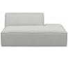 The Jagger højrevendt daybed i vasket bomuld 175 x 105 cm - Askegrå