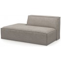 The Jagger venstrevendt daybed i vasket bomuld 175 x 105 cm - Askegrå
