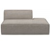 The Jagger højrevendt daybed i vasket bomuld 175 x 105 cm - Stengrå
