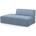 The Jagger venstrevendt daybed i vasket bomuld 175 x 105 cm - Stengrå